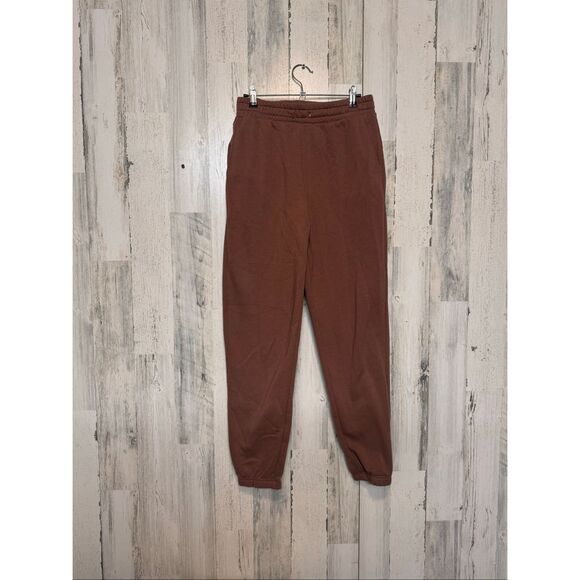 Forever 21 Brown Fleece-Lined Jogger Sweatpants Medium | Cozy Casual Lounge Pant - Picture 4 of 6